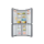 Lodówka Samsung RF48A400EB4 EO Multidoor No Frost 179,3cm Grafitowa Stal Kostkarka Twistowa AI 488L - 1264809 - zdjęcie 6